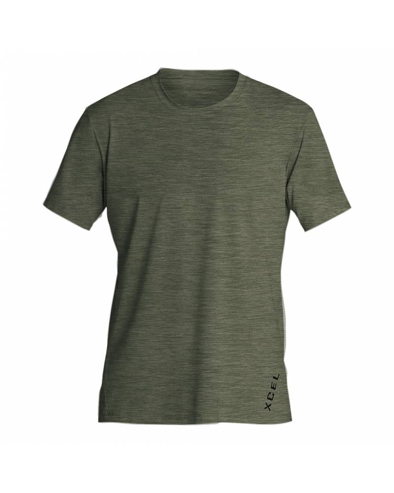 Mens Ventx Short Sleeve Relax Fit UV - Dark Forest