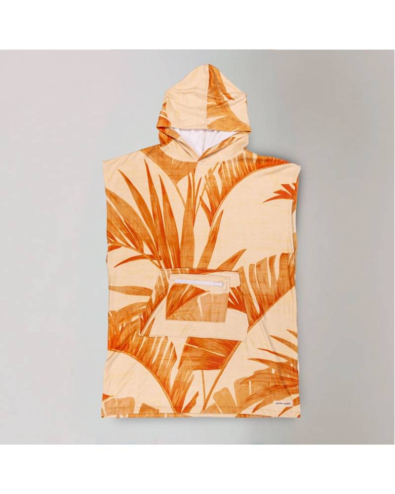 Youth Palm Hooded Poncho