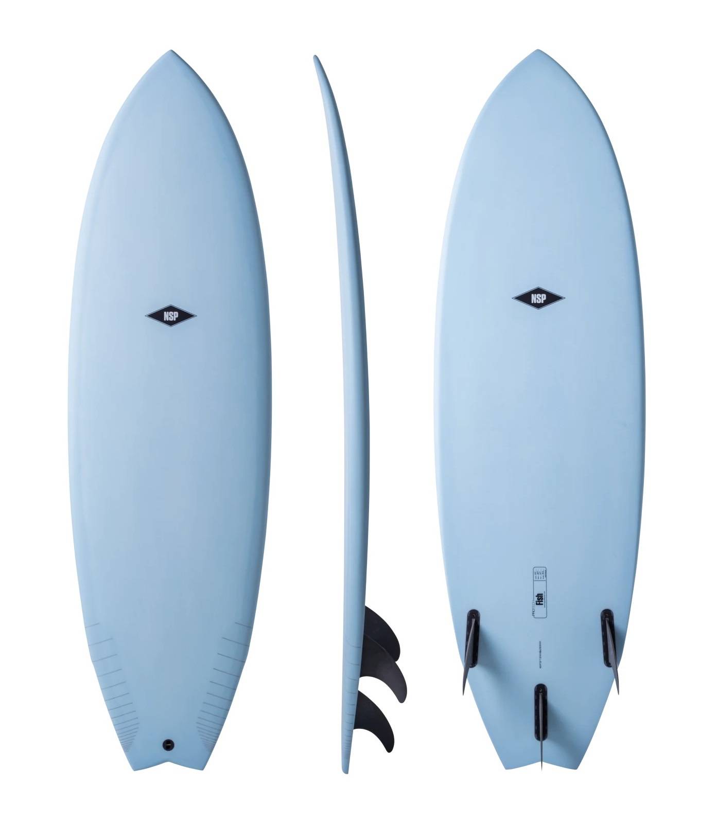 Surfboard | NSP Fish Protech Sky Blue Tint | Boardcave Australia