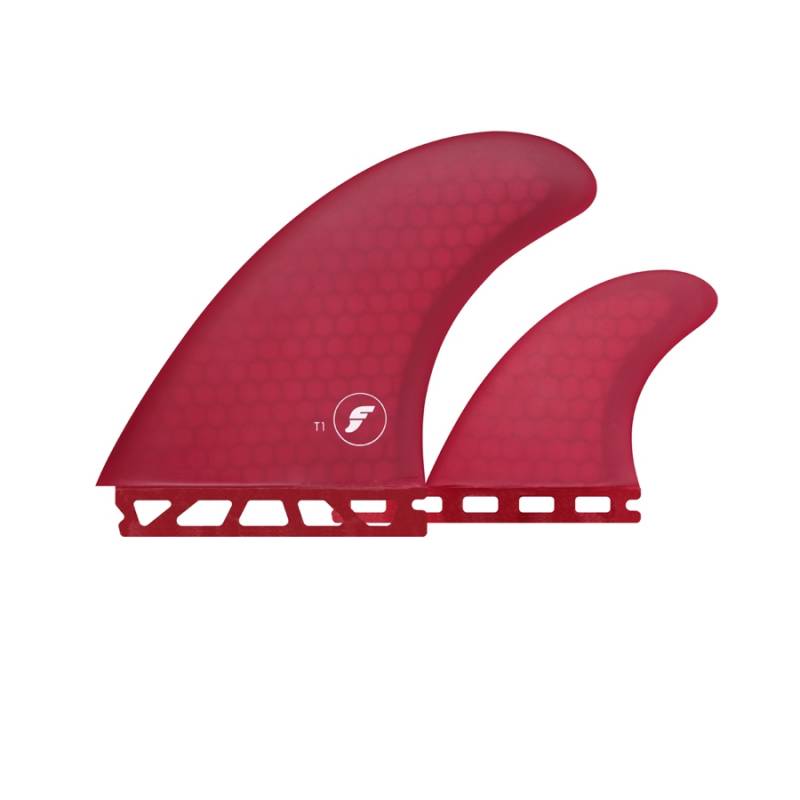 Futures T1 Twin + 1 Fin Set - Red
