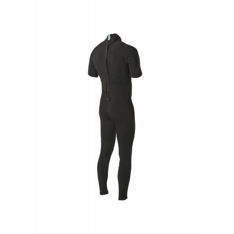 Vissla 7 Seas 2/2 Short Sleeve Steamer Wetsuit - Black - back