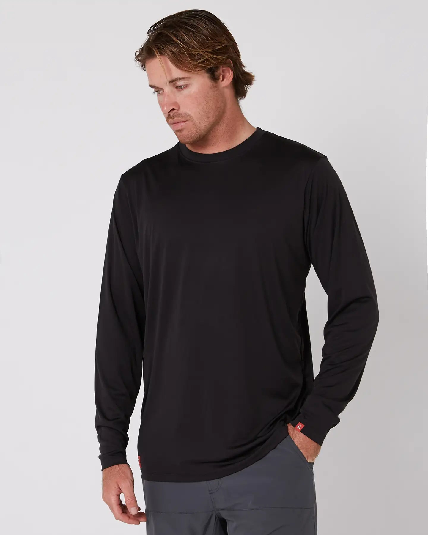 Follow Sun Tee LS - Black