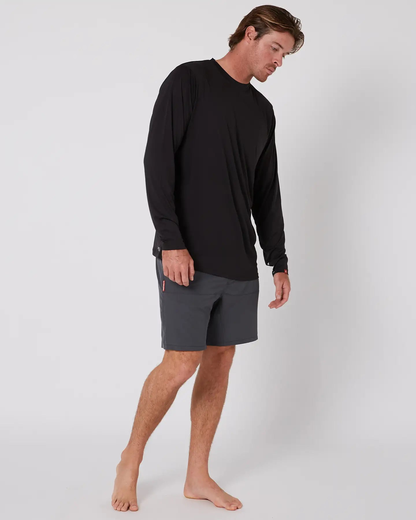 Follow Sun Tee LS - Black