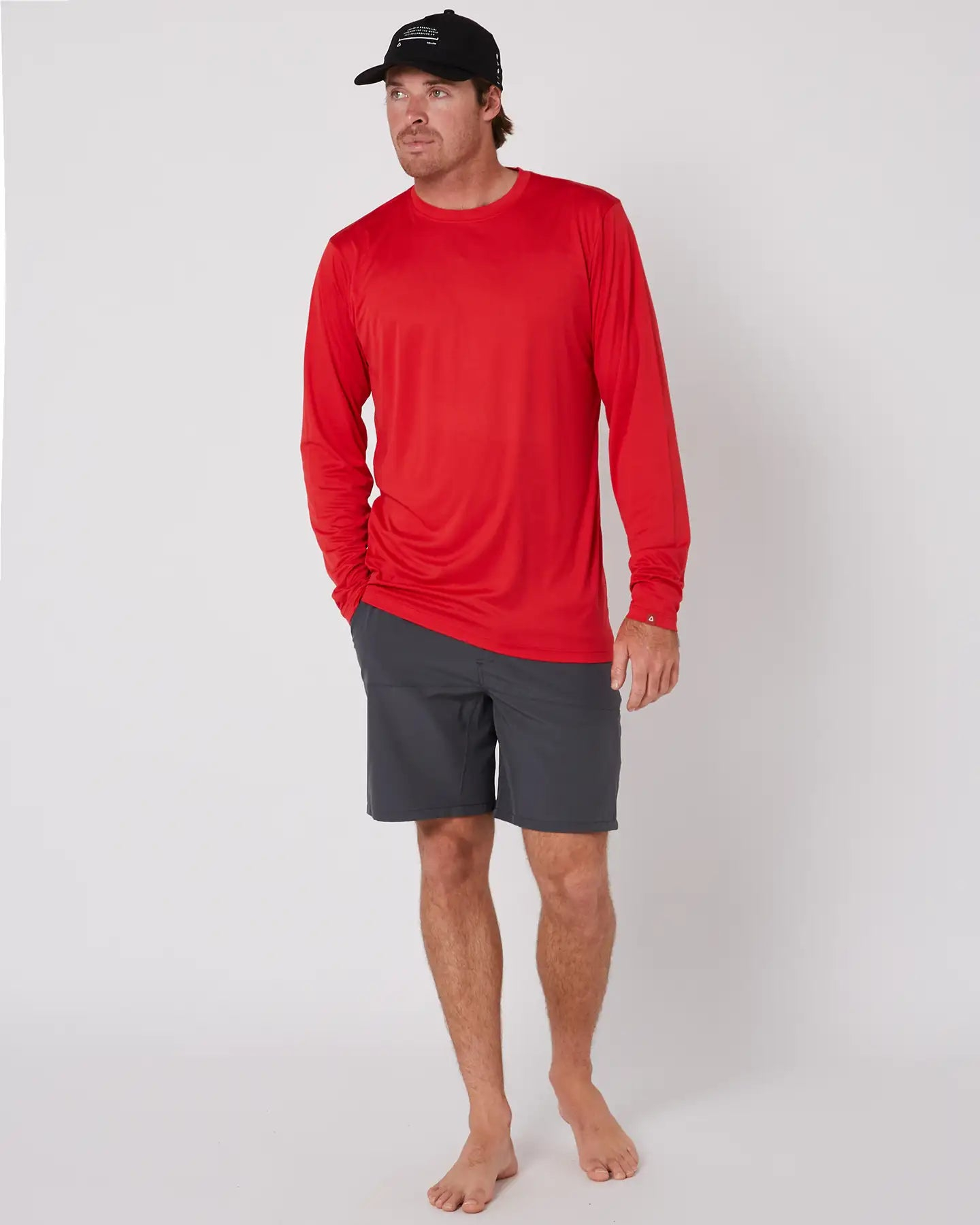 Follow Sun Tee LS - Dirty Red