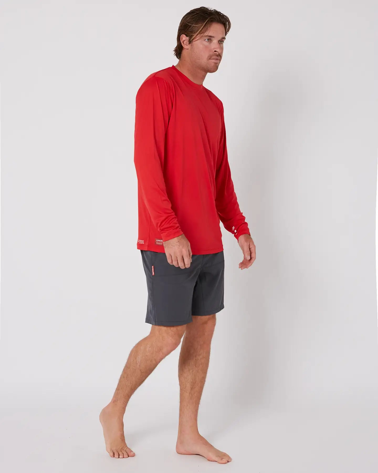 Follow Sun Tee LS - Dirty Red