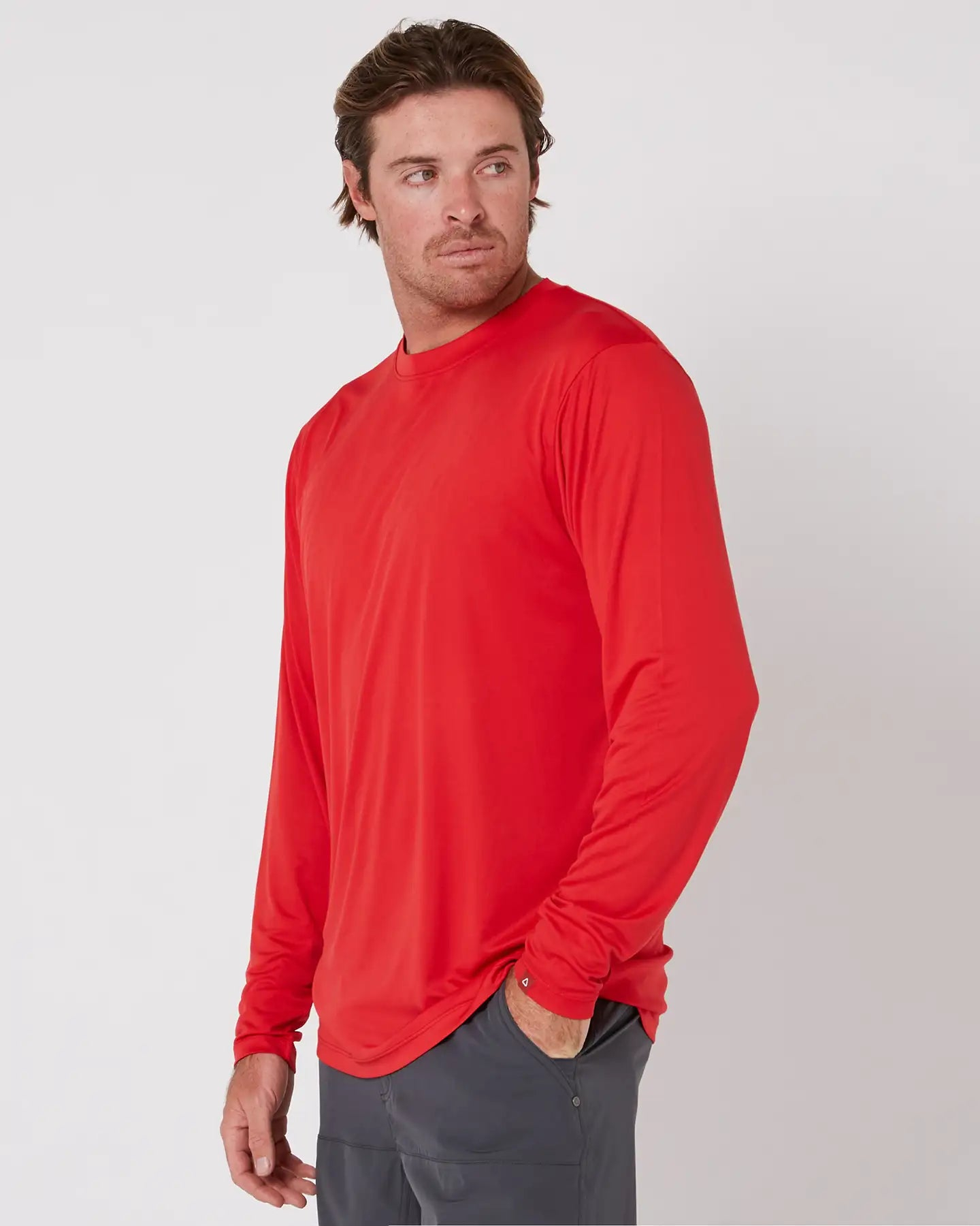 Follow Sun Tee LS - Dirty Red