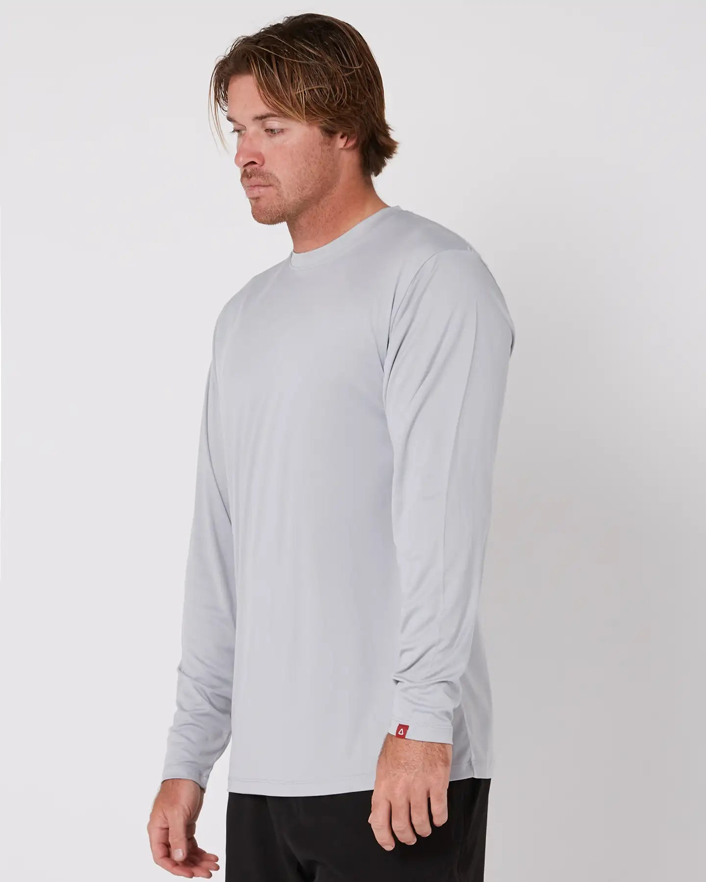 Follow Sun Tee LS - Light Grey