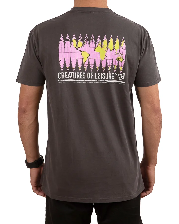 Global Hardware SS Tee - Washed Black