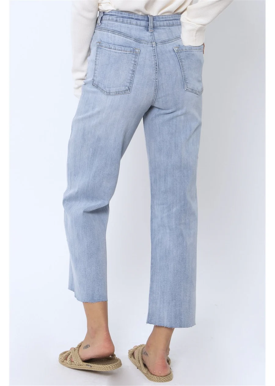 Kellyn Denim Woven Pant - Faded Indigo