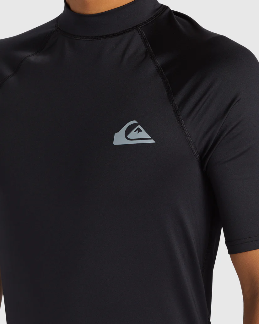Mens Everyday Short Sleeve UPF 50 Surf T-Shirt - Black