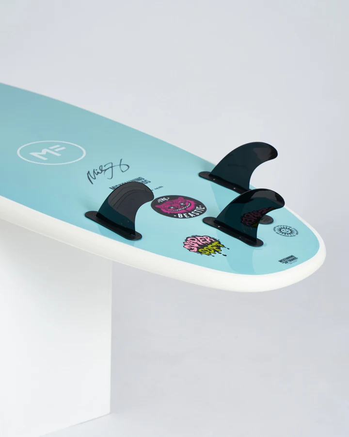 Beastie Super Soft 7'6 - White/Teal