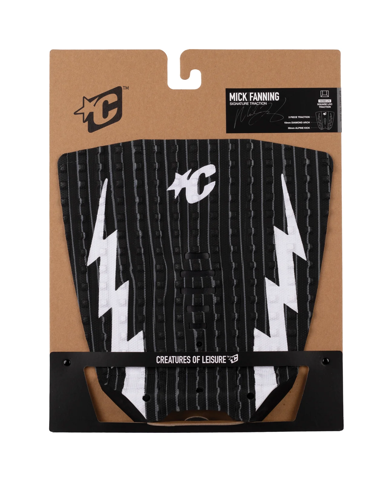 Mick Eugene Fanning Lite Tail Pad - Black Stripe White