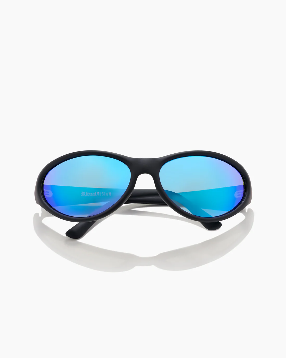 Morphine Sunglasses - Matte Black/Blue Reflective Polarised