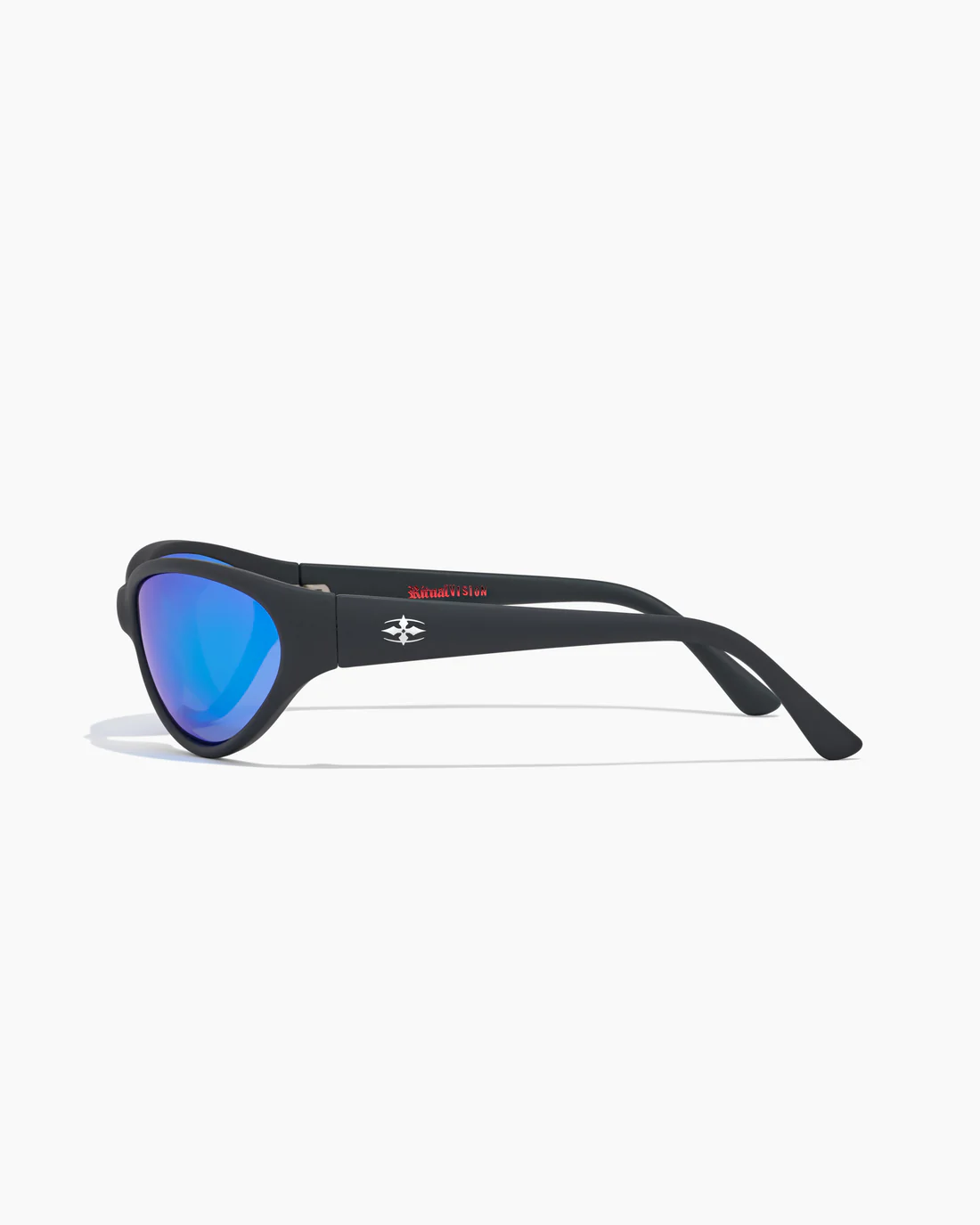 Morphine Sunglasses - Matte Black/Blue Reflective Polarised