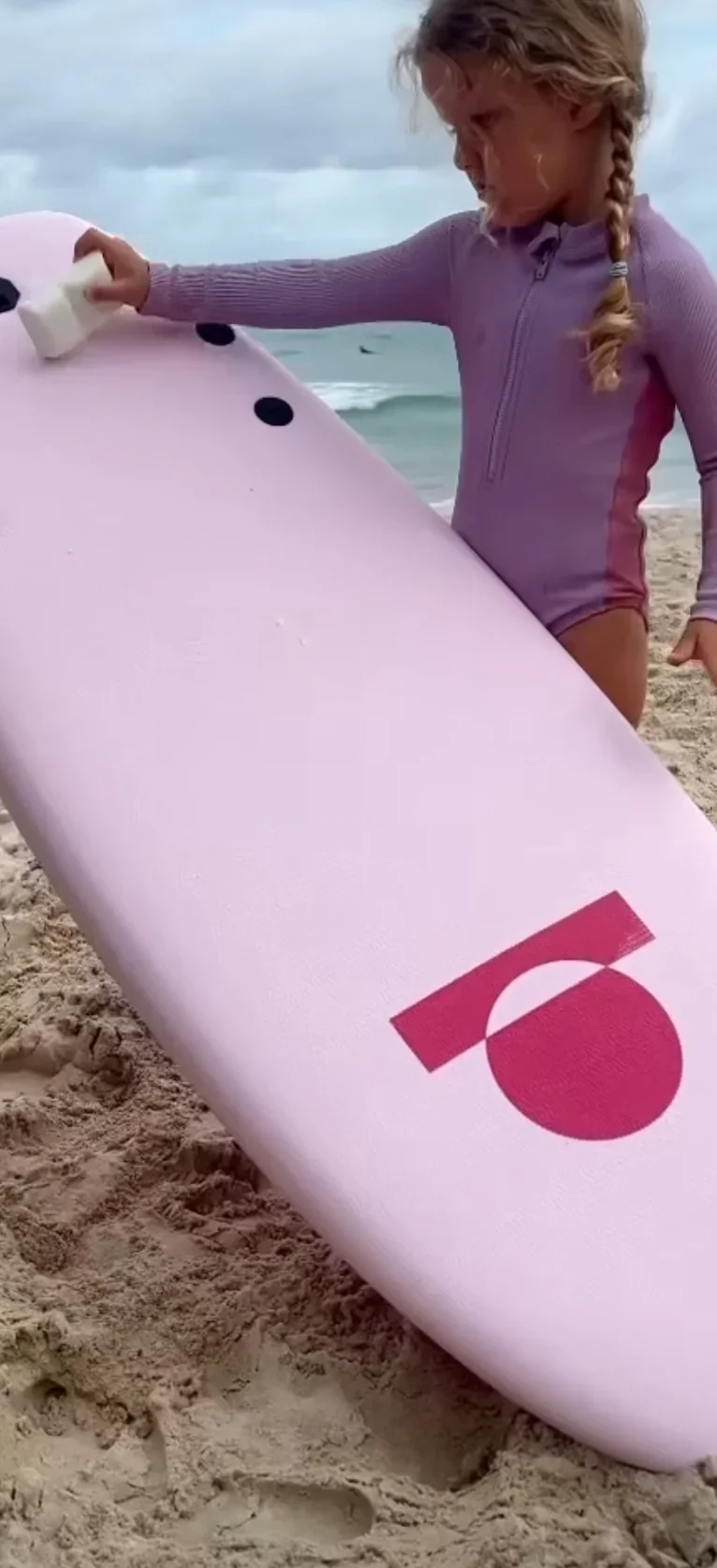 Summer vibes Grom 4' Softboard - Pink 