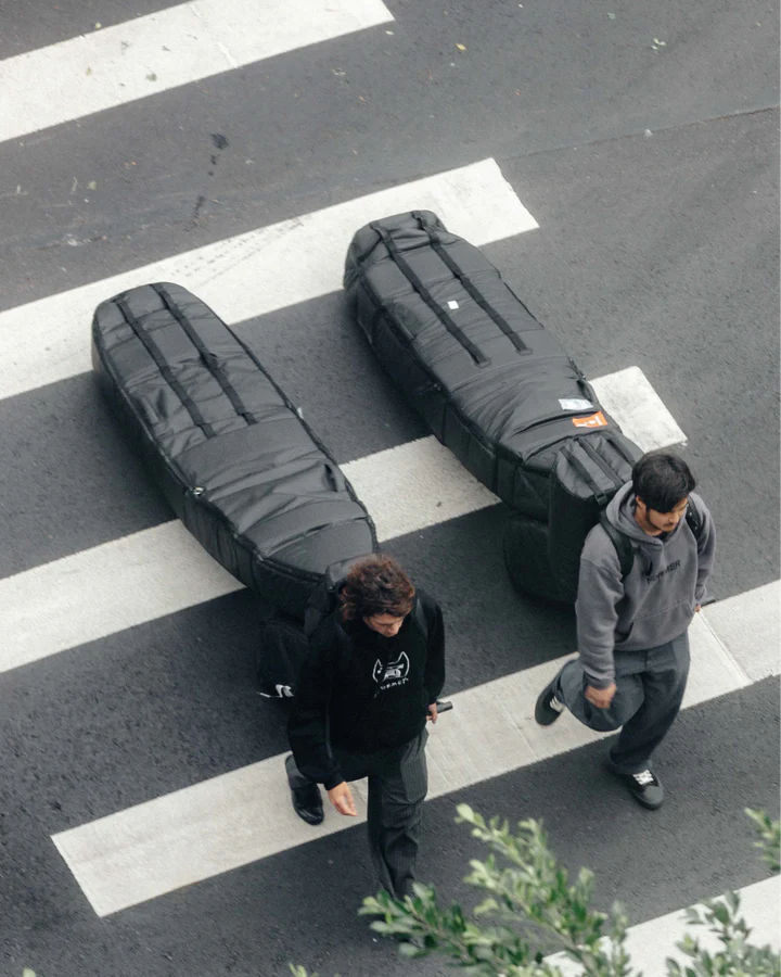 Surf Pro Coffin 6'6 - 3-4 Boards - Black Out