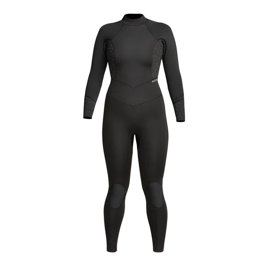 Womens Axis 3/2 Steamer Wetsuit - Black/Black Flow