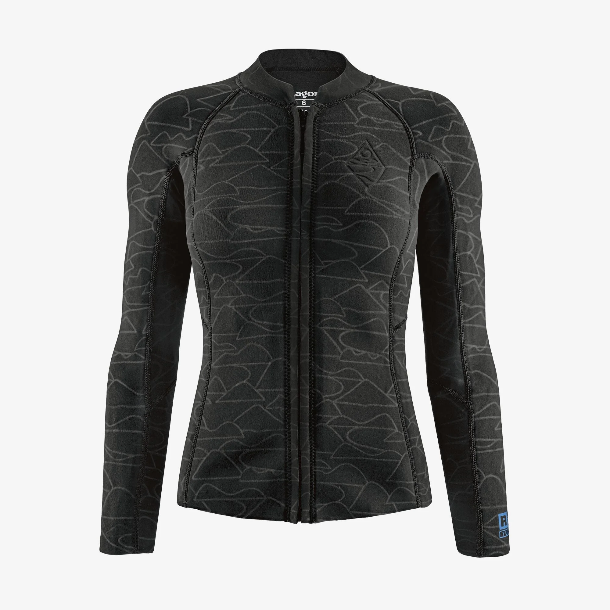Front view of wetsuit top