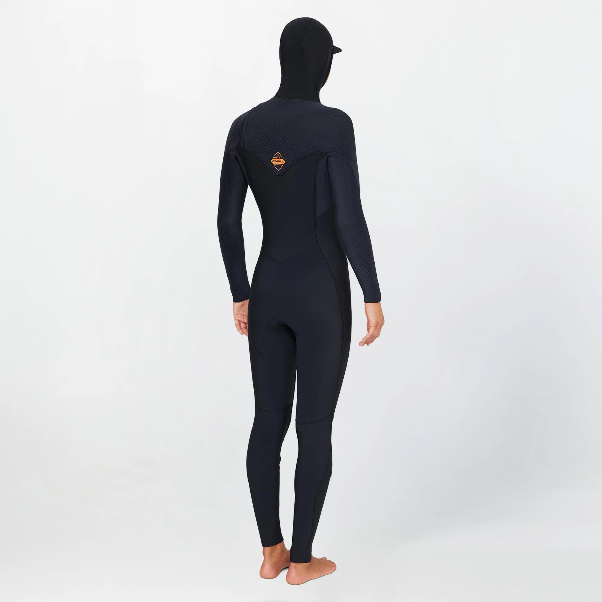 Womens HyperFreak 5.5/4+ Hooded Steamer Chest Zip Wetsuit - Black