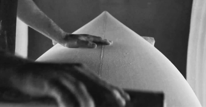 shaping a panda surfboards model