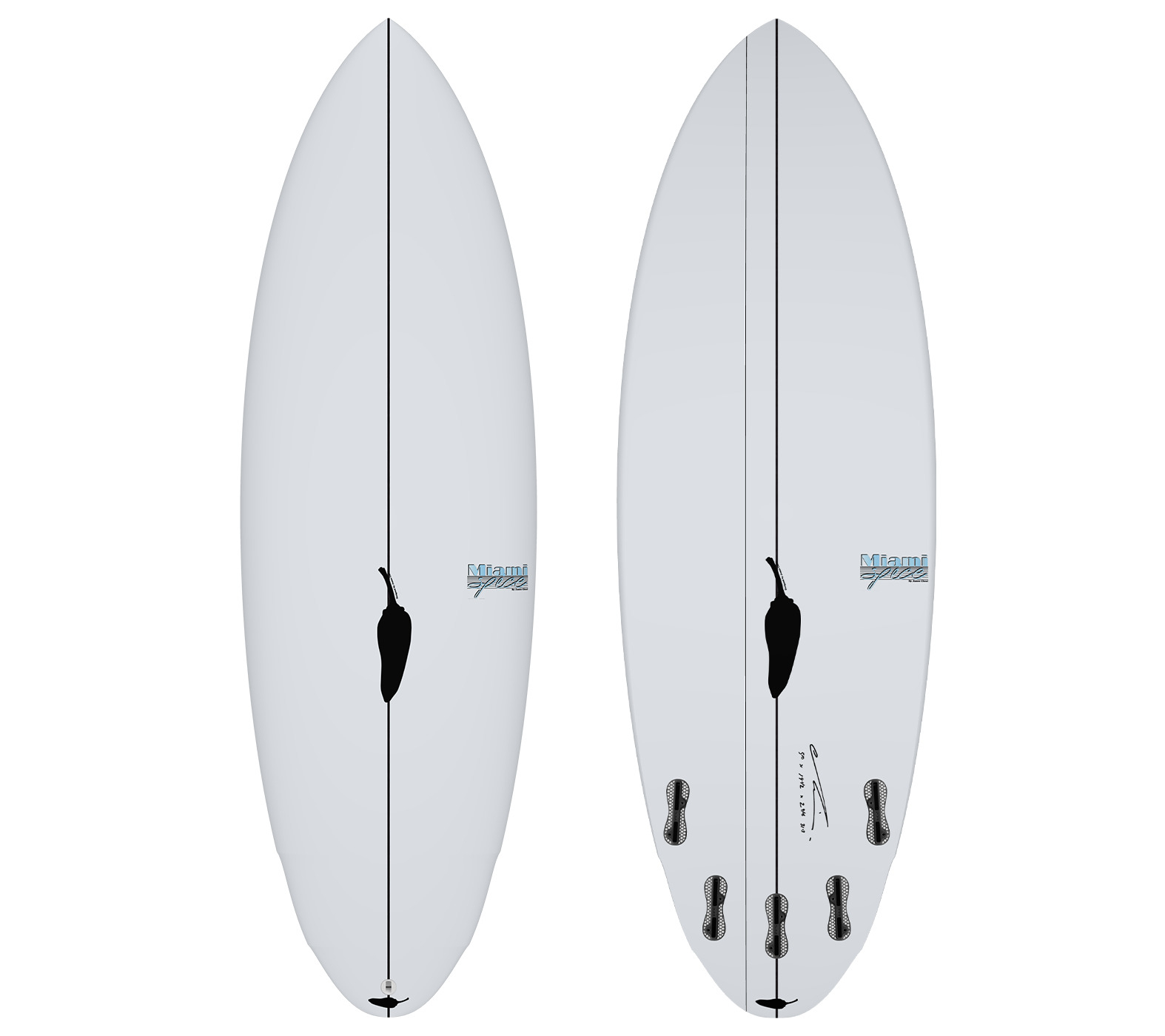 Chilli マイアミスパイス 5050 5'7 Buy the Chilli Miami Spice 5ft 10in Surfboard Online Now | Boardcave