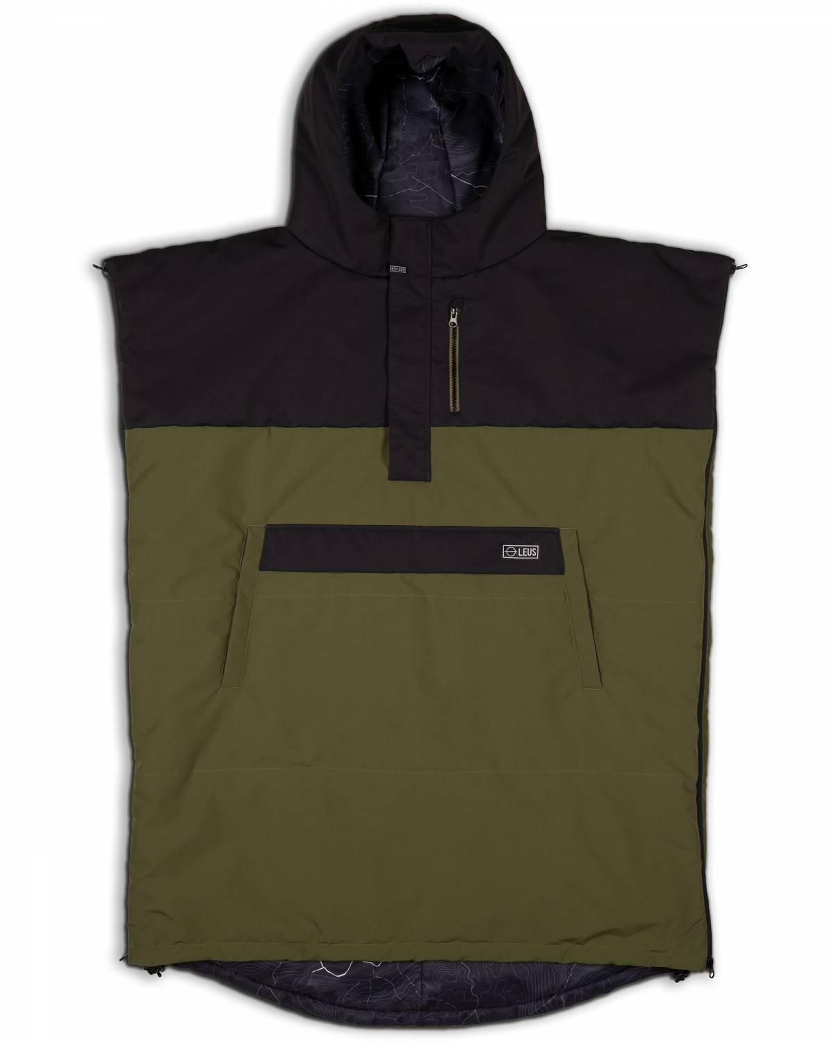 Buy the LEUS Towels Yosemite Apex Poncho Large Green Online Now