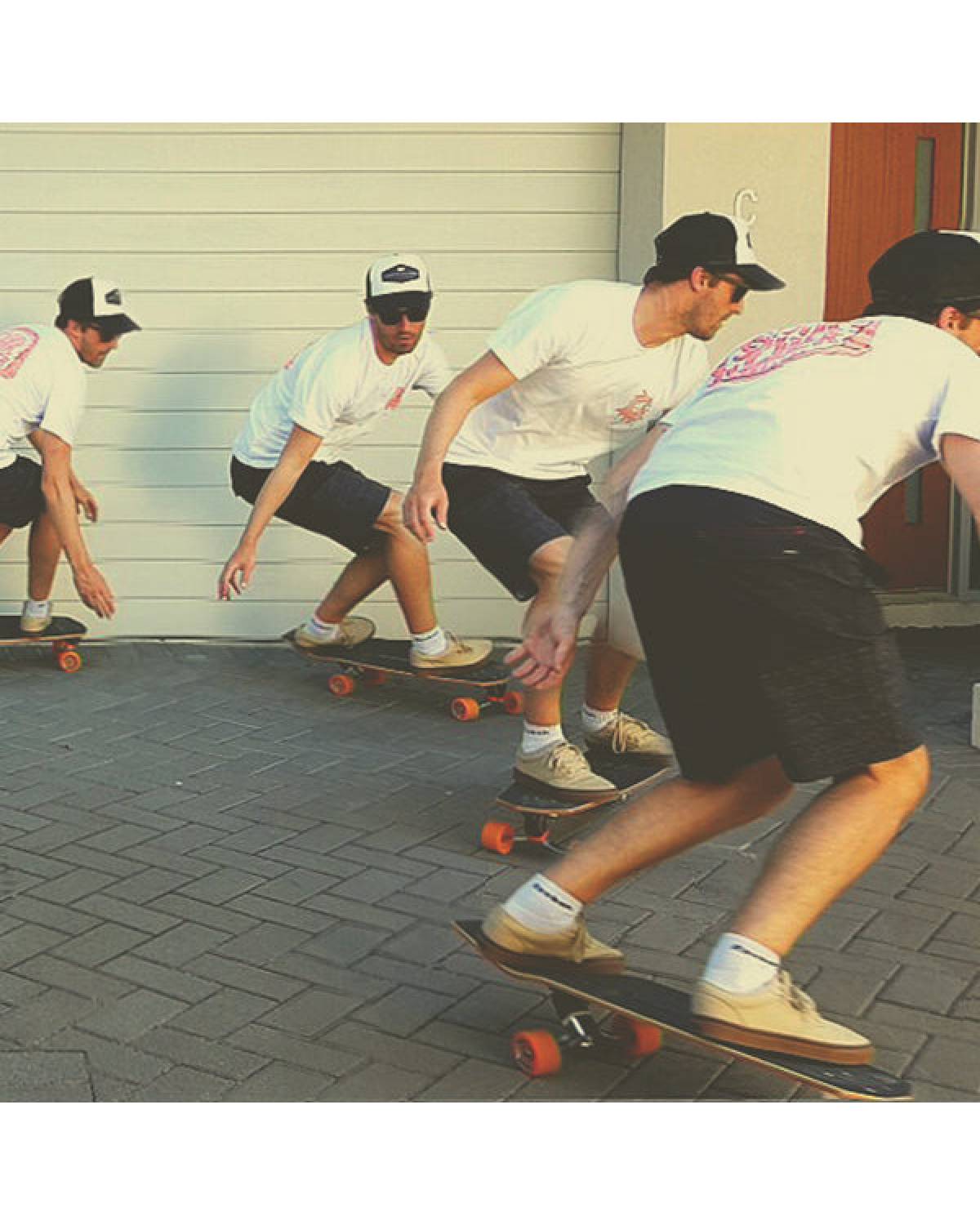 The Diamond Surfboard Series Skateboard - Orange