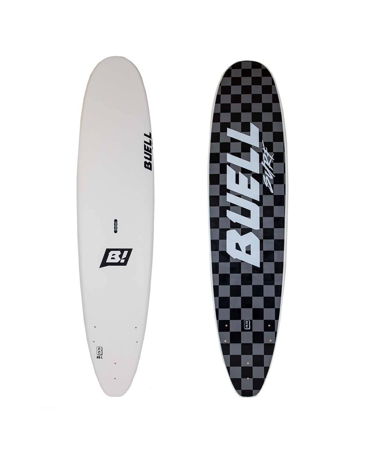 Buy the Buell Surf Foamie 7ft 0in White Surfboard Online Now