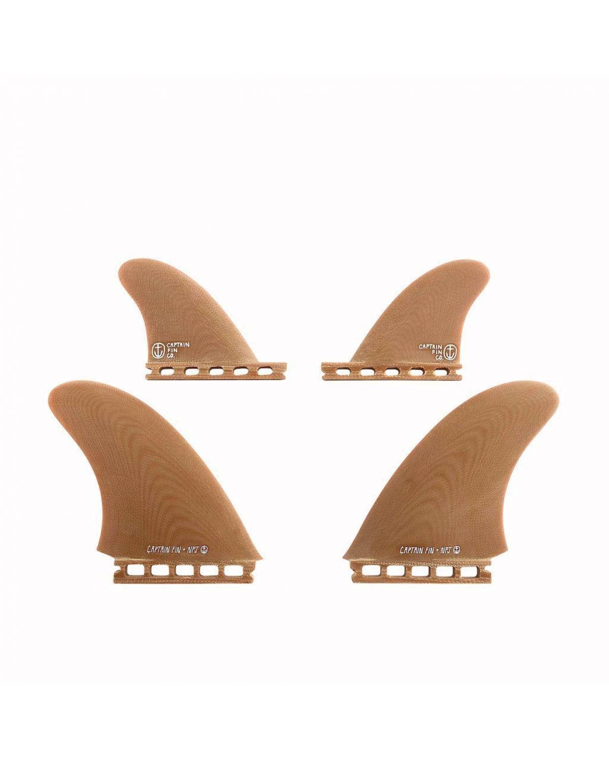 Buy the Captain Fin Co NPJ Quartet Futures L Brown Fin Online Now