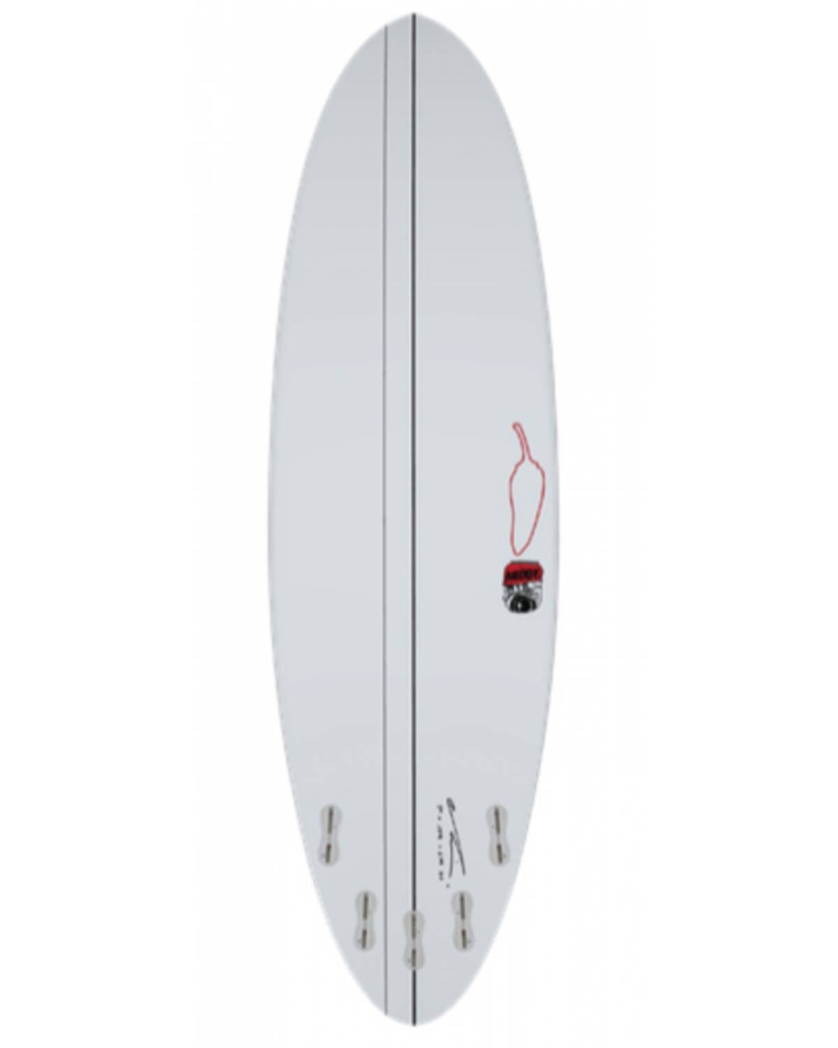 Buy the Chilli Middy 5ft 10in White Surfboard Online Now