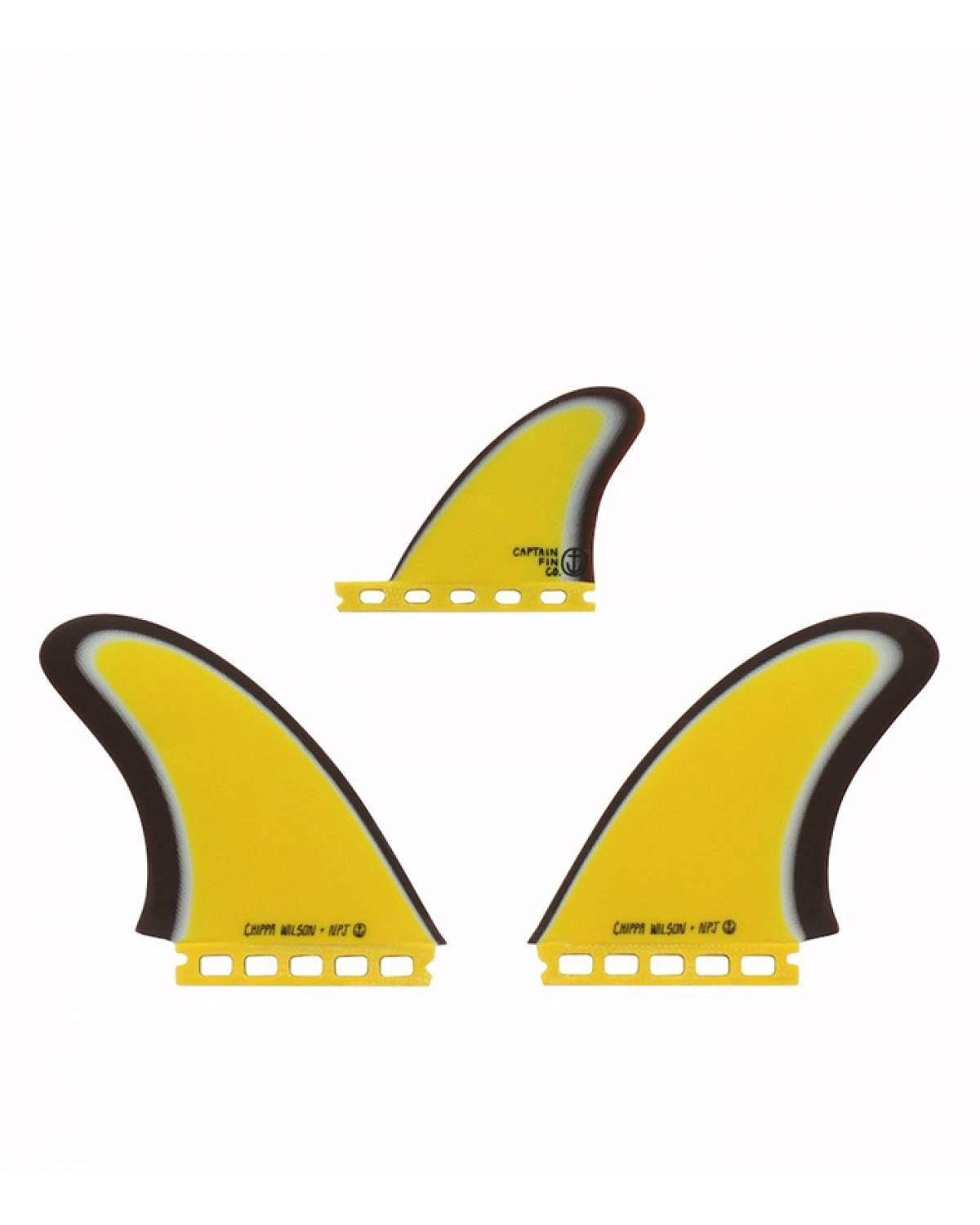 Buy the Captain Fin Co Chippa NPJ Twin +1 XL Yellow Online