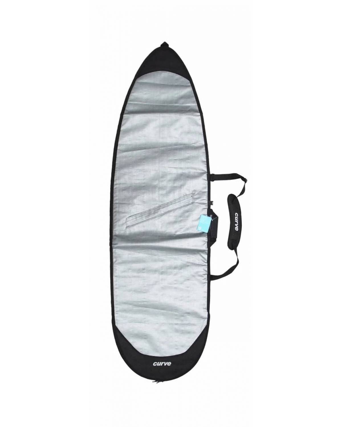 Buy the Curve Surf Supermodel Shortboard Bag 3mm Silver Online Now