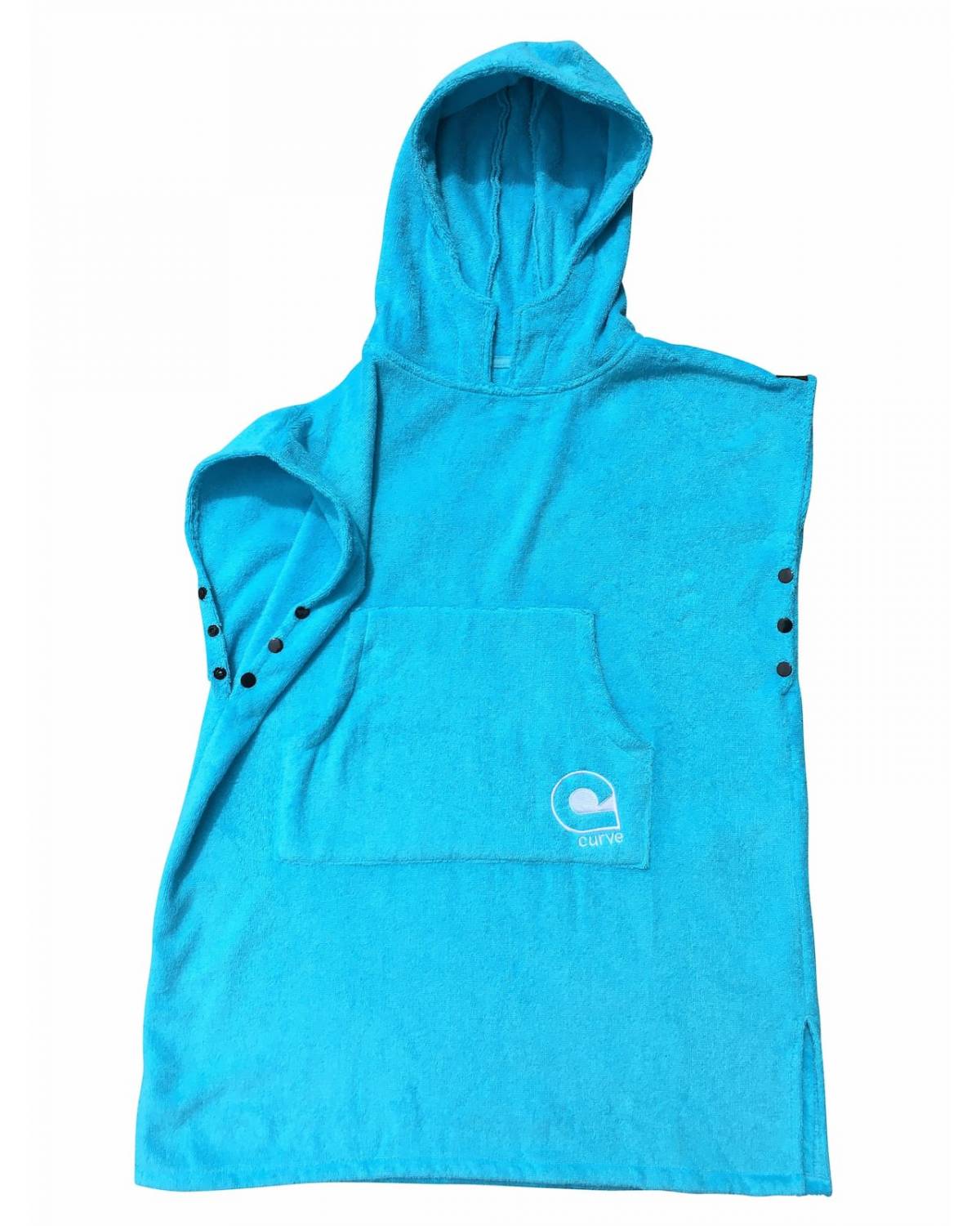 Curve Surf Poncho Towel - Cotton Aqua