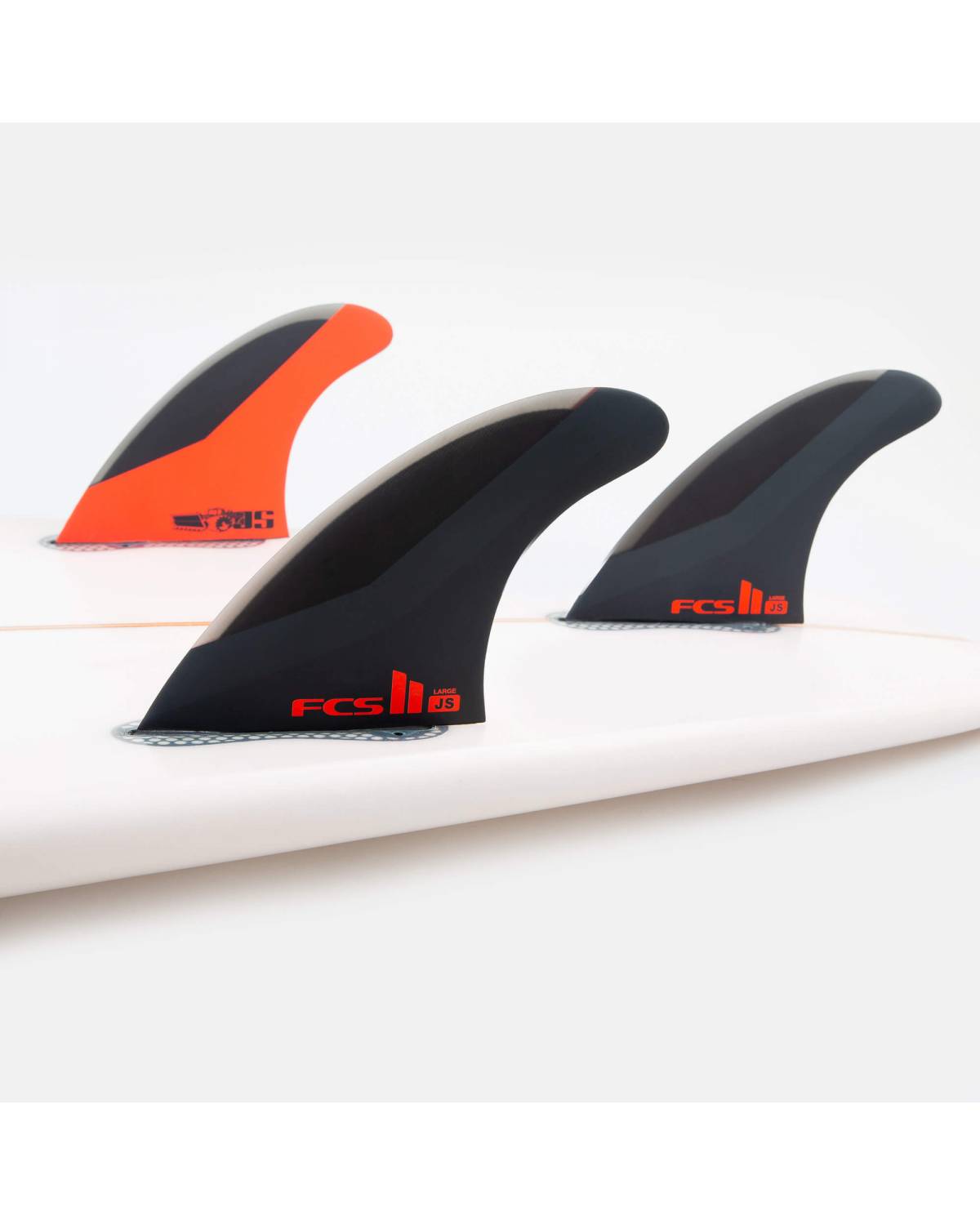 Buy the FCS JS PC Tri-Charcoal L Fins Online Now | Boardcave USA
