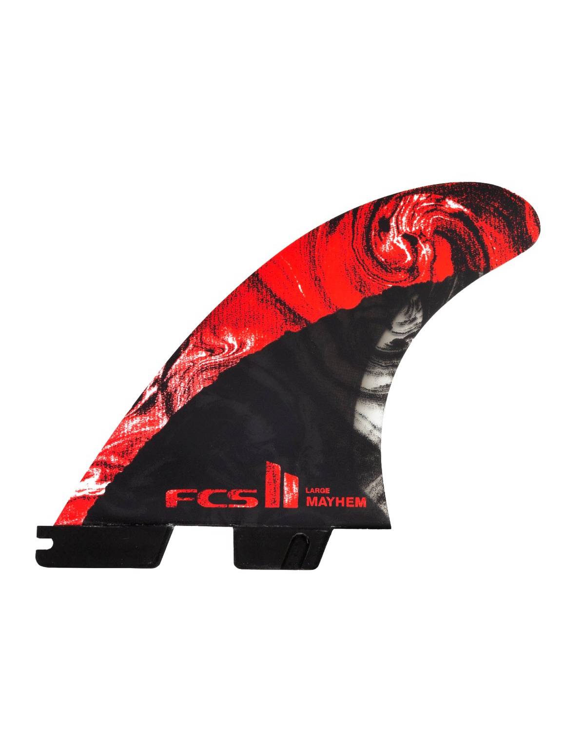 FCS MB PC Carbon Red Tri - L Surfboard Fin