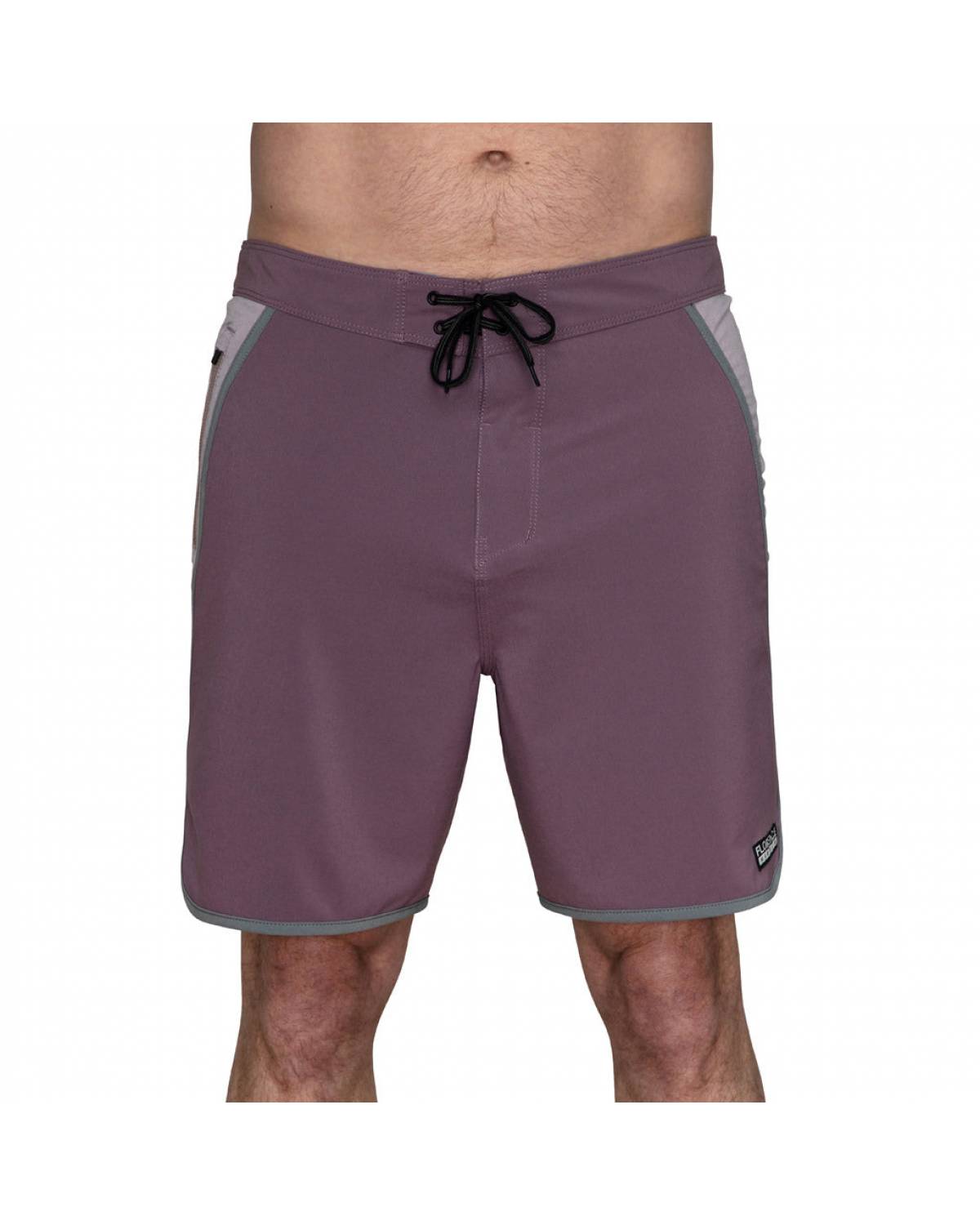 Florence Marine X Block Boardshort - Mauve on model front