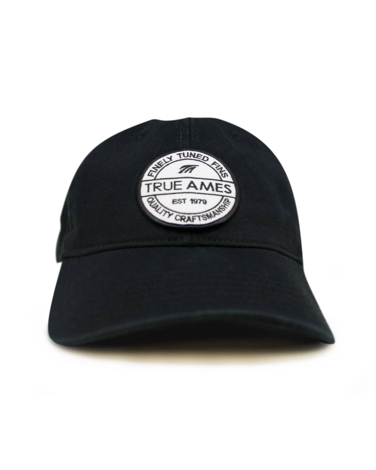 True Ames Heritage Hat - Velcro Back - Black