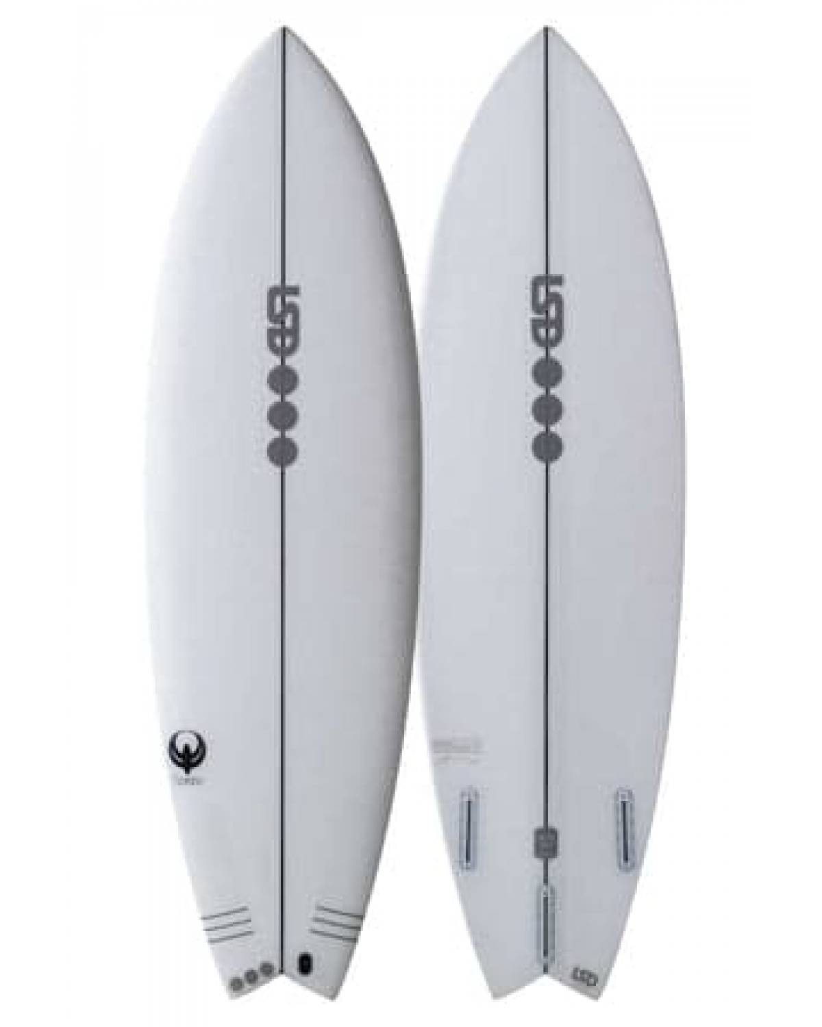 LSD Twinnyフィッシュボード 木目調 5.8 30Ｌ LSD Surfboards Twiny Epoxy Surfboard for sale at The Board