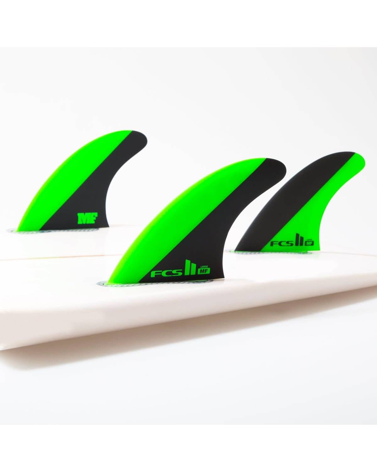 FCS MF トライフィン LARGE グリーン/ブラック FCS II Mick Fanning Tri Fins - FCS - FCS US