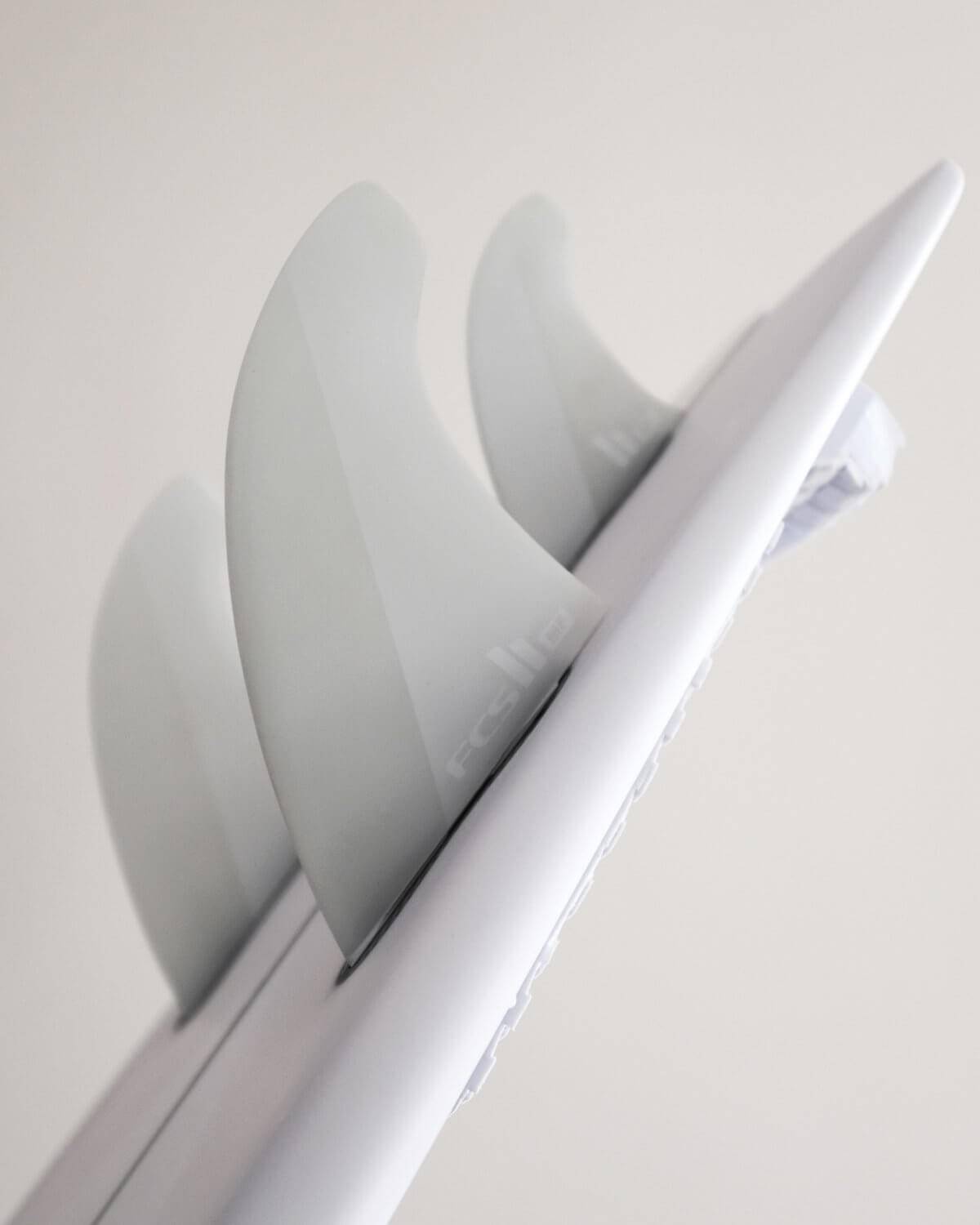 Buy the FCS Mick Fanning Twin + 1 XL White Fins Online Now