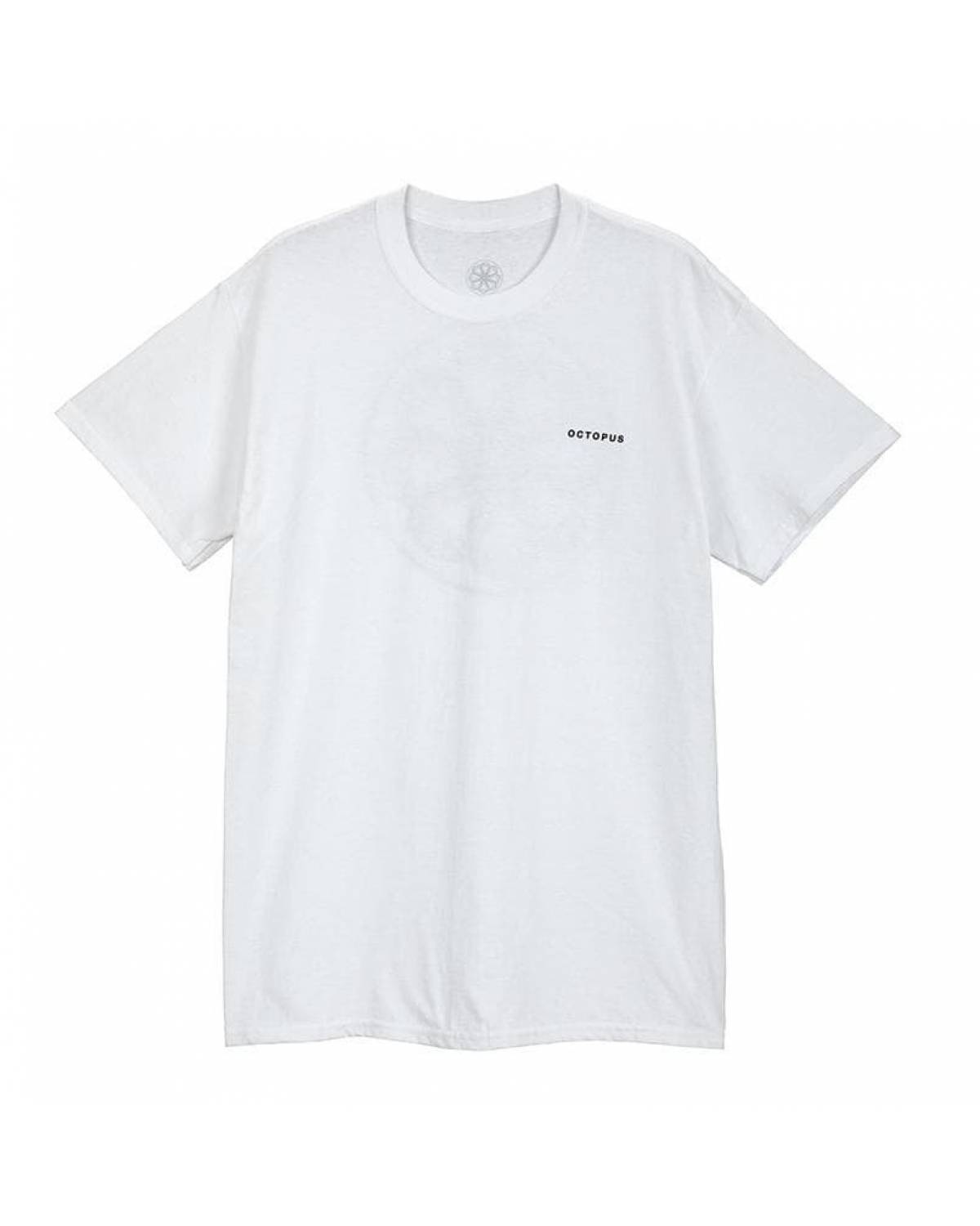 Octopus logo tee - white - front