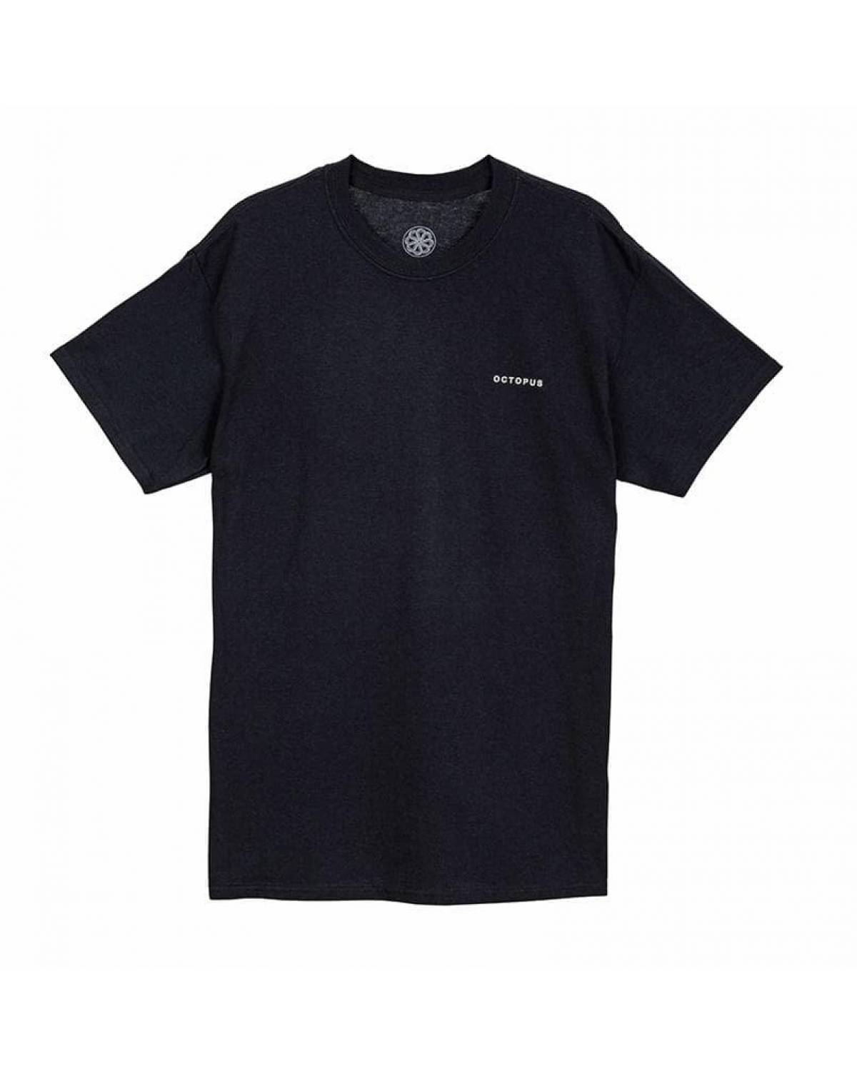 Octopus logo tee - black - front