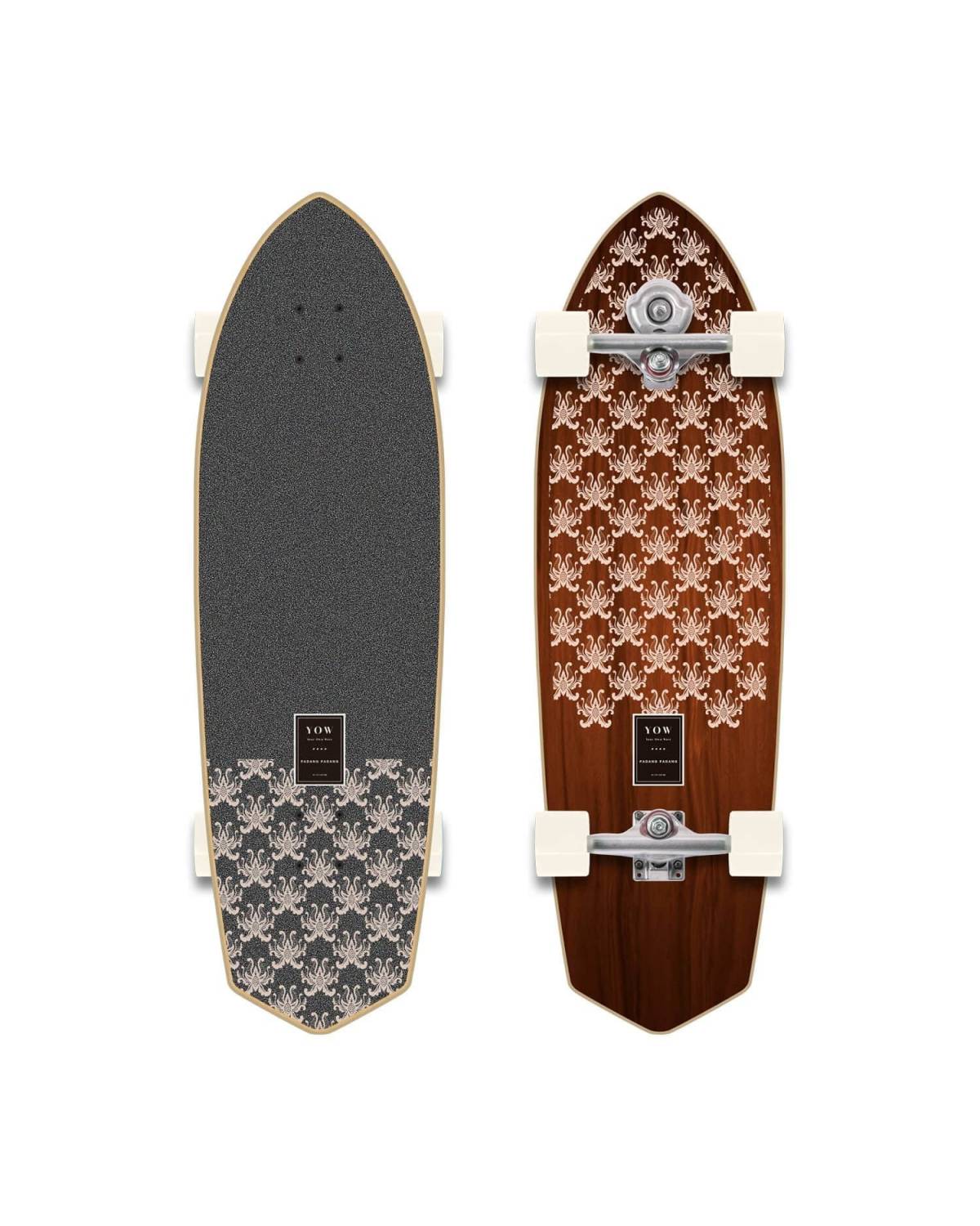 ヤウ サーフスケート YOW Padang Padang 34 Buy the YOW Padang Padang 34in Black Surfskate Online Now
