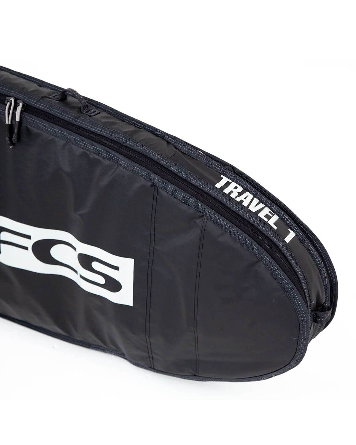 サーフィン・ボディボード FCS TRAVEL 1 ALL PURPOSE SURFBOARD COVER Buy the FCS Travel 1 All Purpose Surfboard Bag 10mm Grey