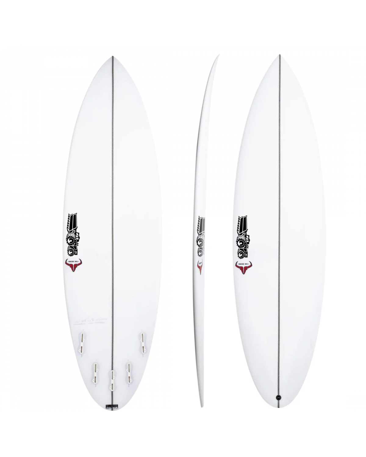 【送料込】【JS】RAGING BULL 6’0 HY-FI（EPS） JS Surf Board 6'0 RAGING BULL HYFI 2 Round Tail - White FCS