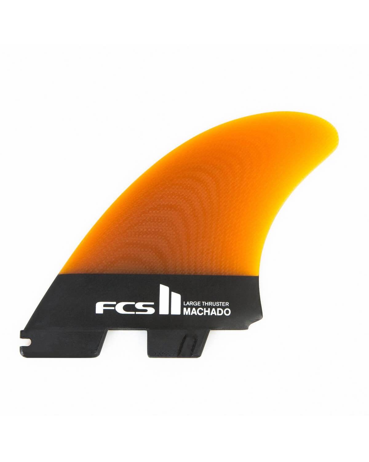 Buy the FCS Rob Machado Tri-Keel Fins L Orange Online Now