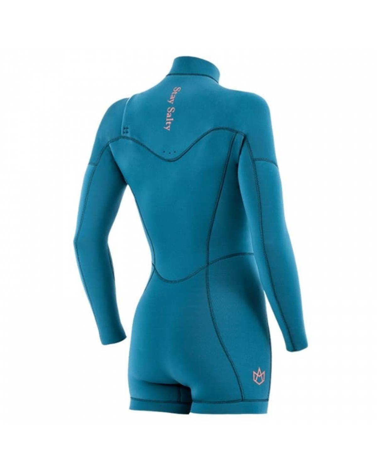 Buy the Manera Seafarer Women Hybrid 3/2 Blue L/S Spring Suit