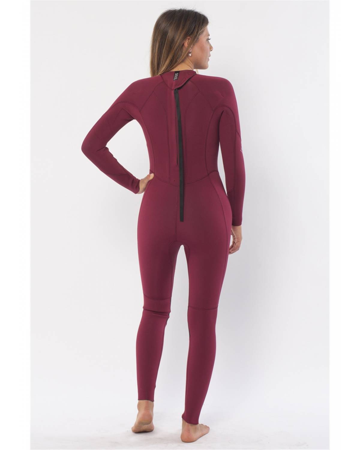 Sisstr Girl's 7 Seas 3/2 Back Zip Wetsuit - Wine  back