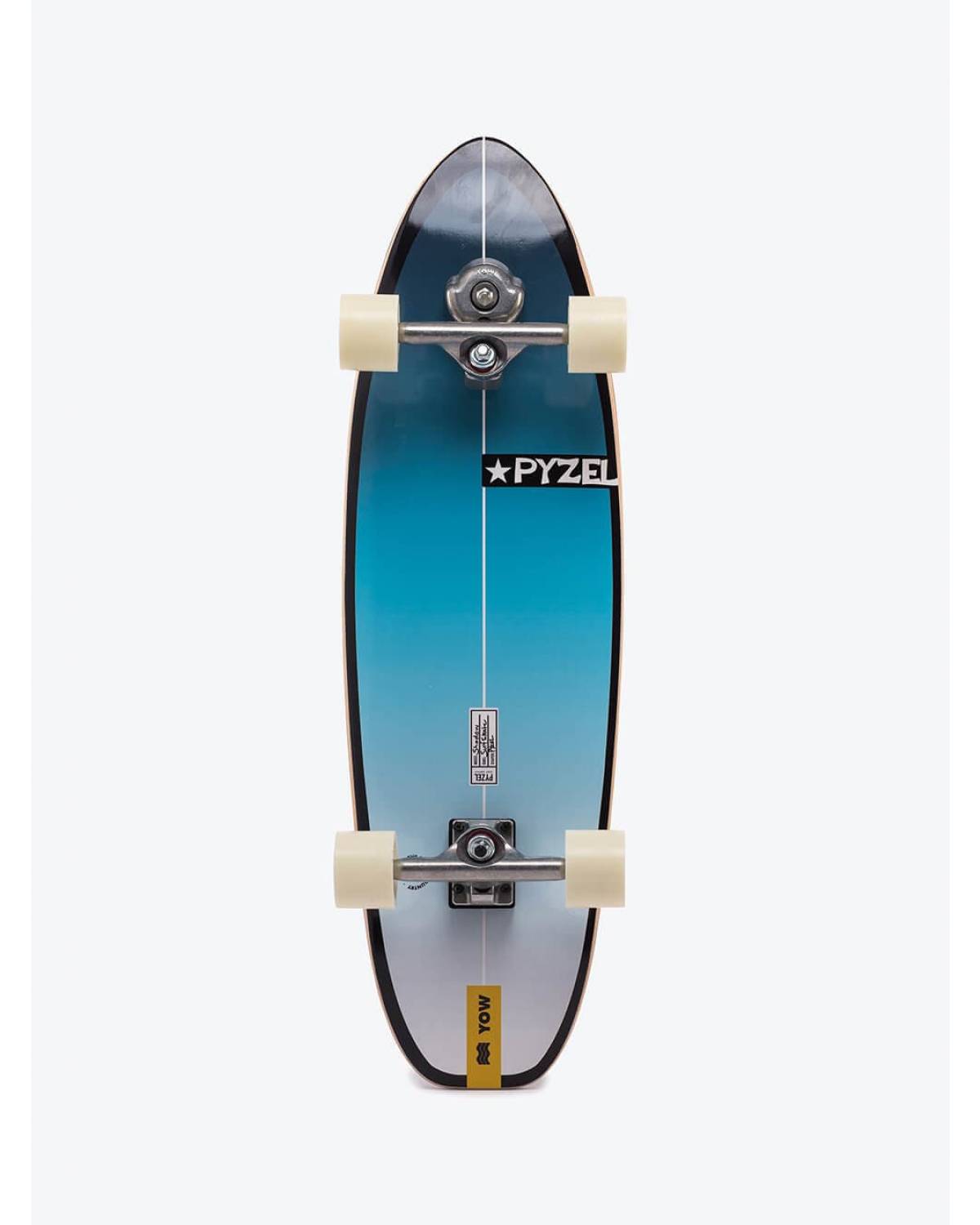 Buy the YOW x Pyzel Shadow 33.5in Blue Surfskate Online Now