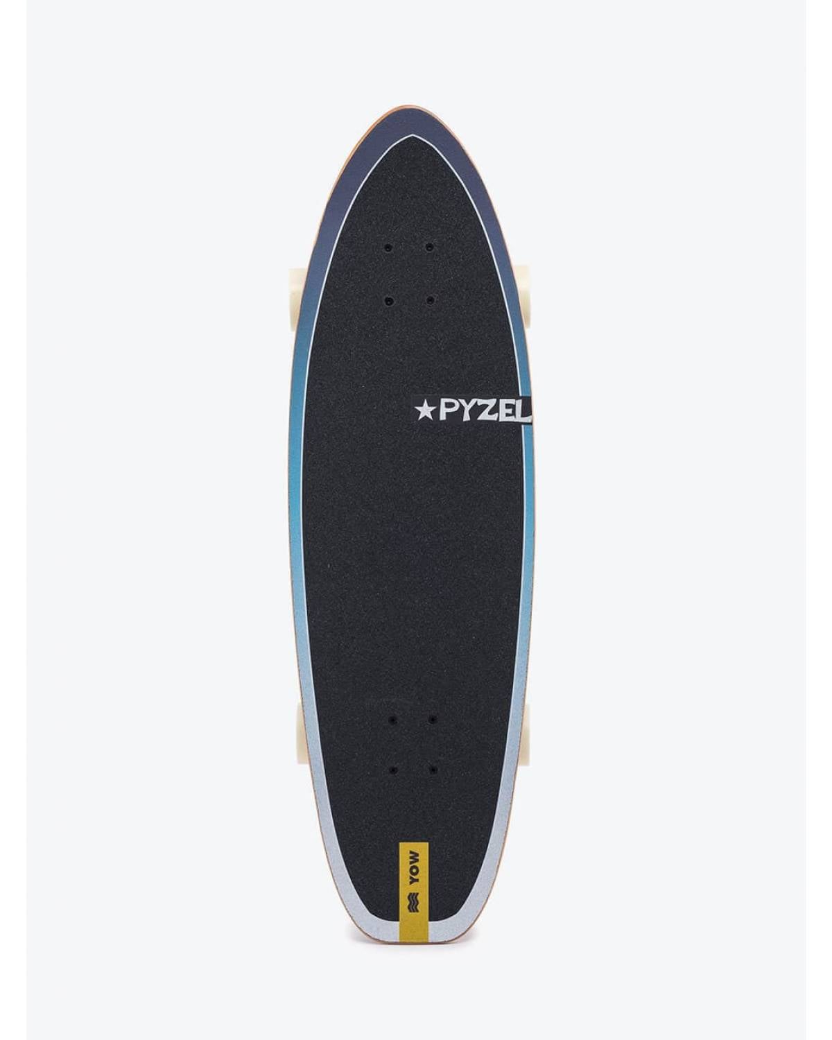 Buy the YOW x Pyzel Shadow 33.5in Blue Surfskate Online Now